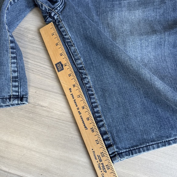 VTG Ecko UNLTD Shorts Mens 36 Blue Denim Baggy Wide Leg Jean Jorts Skater Y2K Bl - Picture 13 of 15